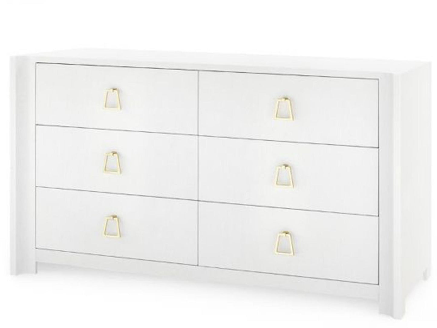 Audrey Extra Large 6-Drawer Dresser in Washed Winter Gray