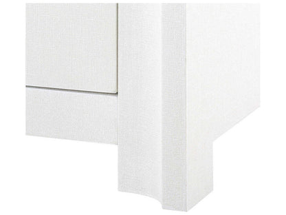 Villa and House Audrey Extra Large 6-Drawer Dresser in Cream with Polished Brass Pulls