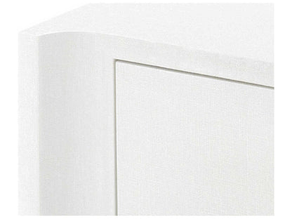Villa and House Audrey Extra Large 6-Drawer Dresser in Cream with Polished Brass Pulls