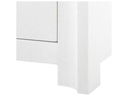 Audrey 3-Drawer 2-Door Sideboard in Cream Lacquered Linen
