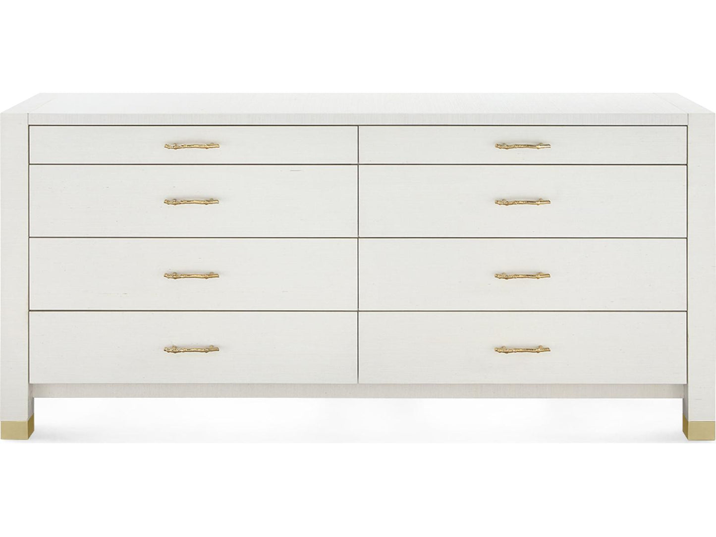 Camden Extra Large 8-Drawer Dresser in Sand White