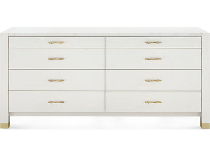 Camden Extra Large 8-Drawer Dresser in Sand White