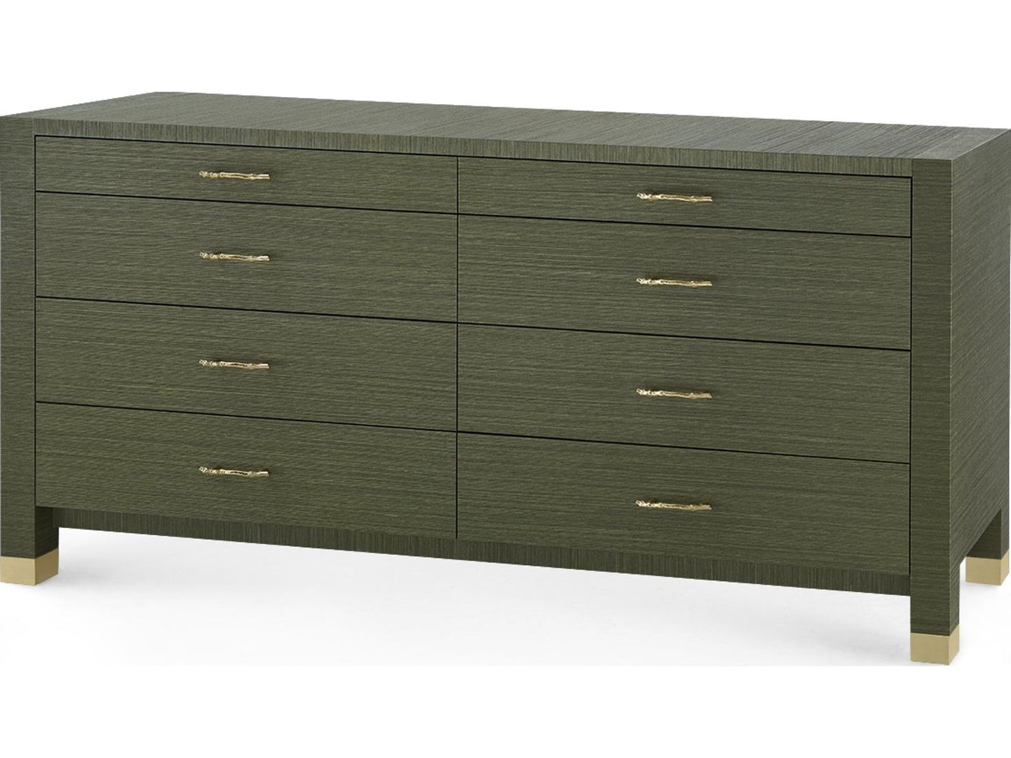 Camden Extra Large 8-Drawer Dresser Deep Olive