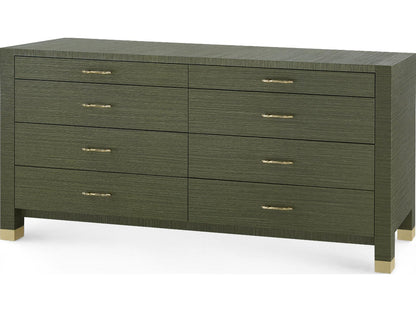 Camden Extra Large 8-Drawer Dresser Deep Olive