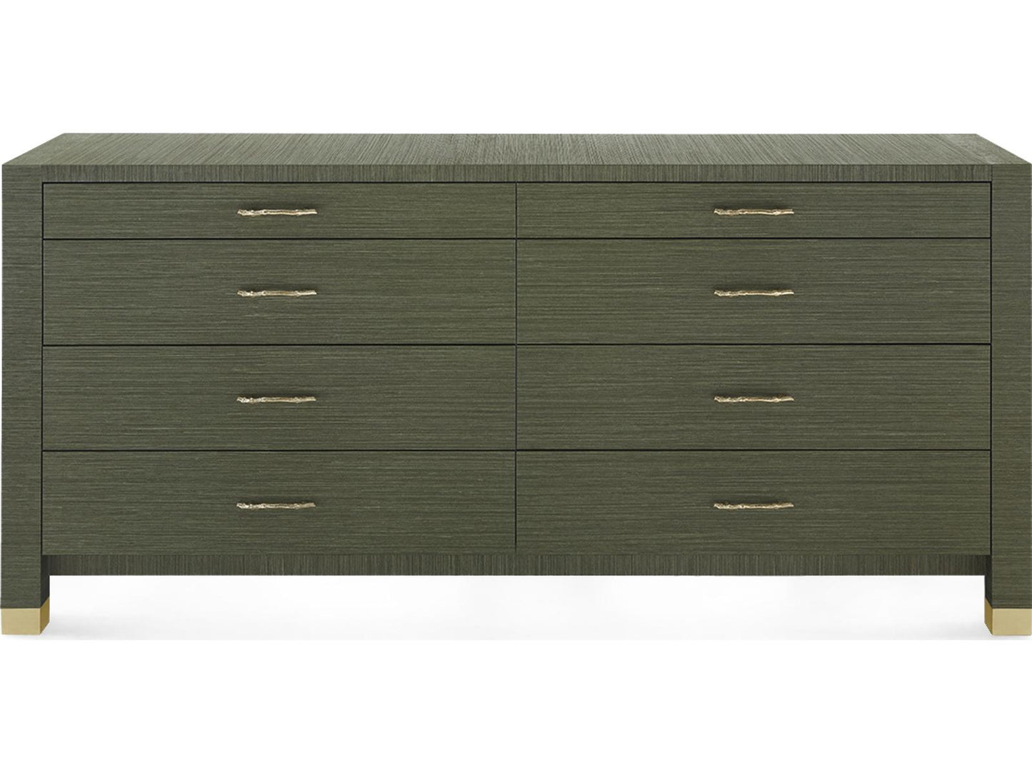 Camden Extra Large 8-Drawer Dresser Deep Olive