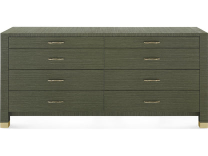 Camden Extra Large 8-Drawer Dresser Deep Olive