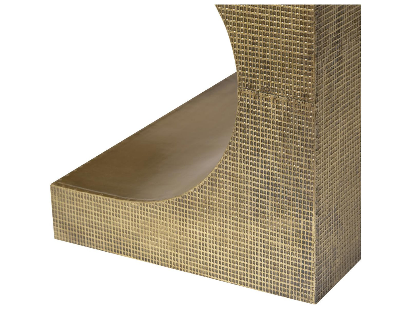 Dali Rectangle Coffee Table Antique Brass Finish