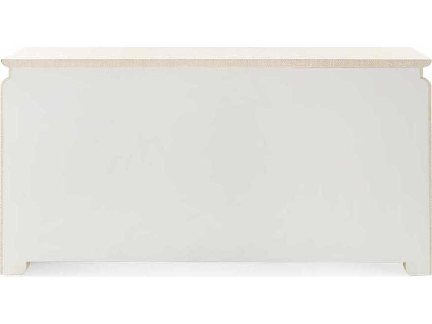 Elina Extra Large 6-Drawer Lacquered Grasscloth Dresser Natural Twill