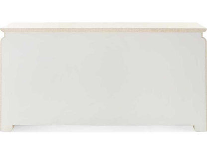 Elina Extra Large 6-Drawer Lacquered Grasscloth Dresser Natural Twill