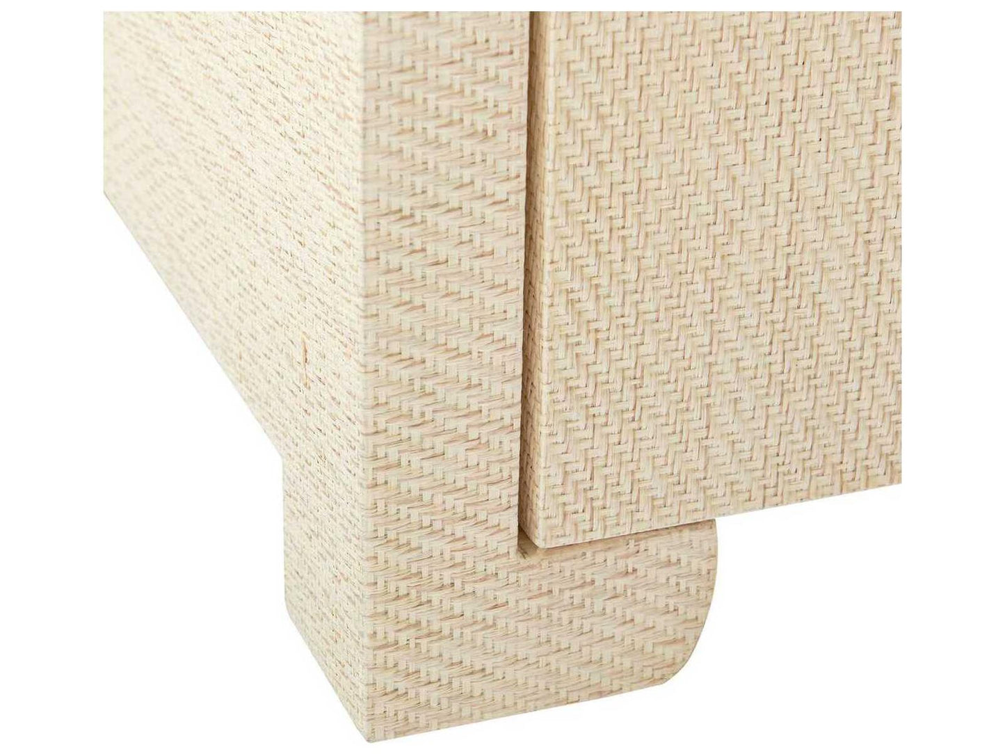 Elina Extra Large 6-Drawer Lacquered Grasscloth Dresser Natural Twill