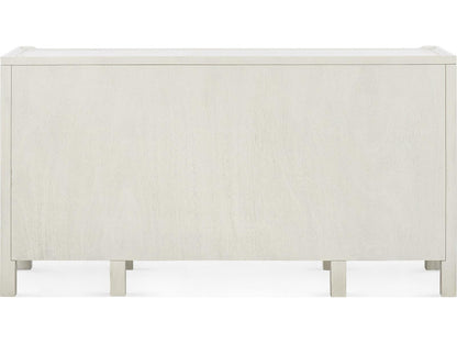 Sara Extra Large 9-Drawer Lacquered Wood Dresser in White