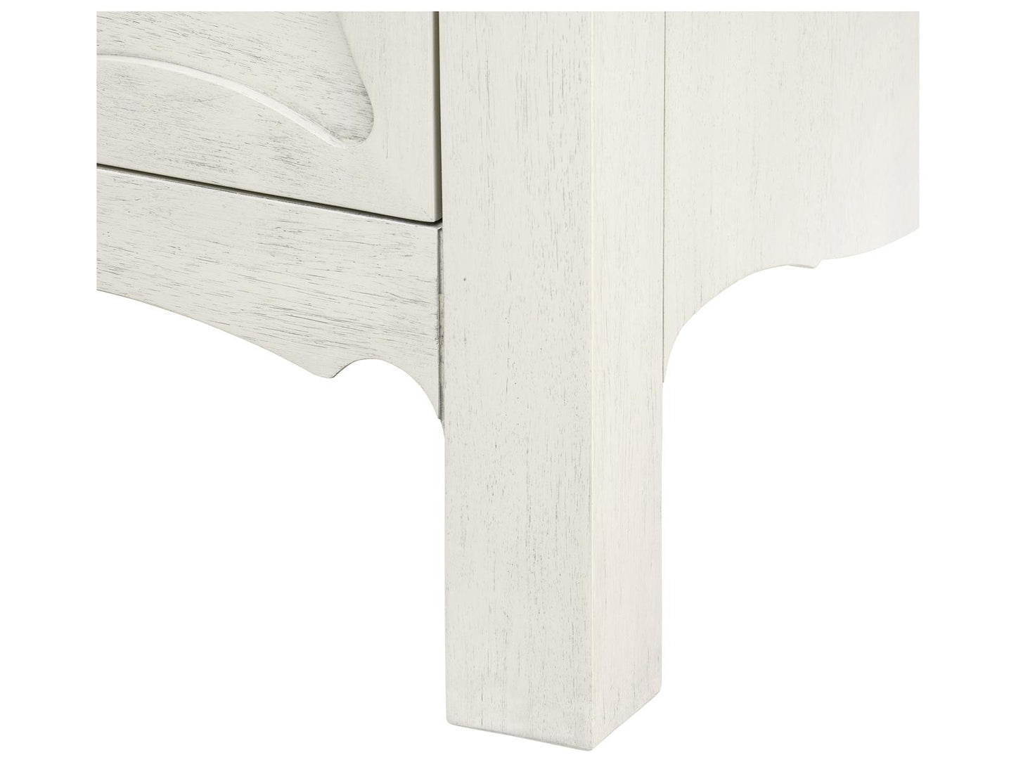Sara Extra Large 9-Drawer Lacquered Wood Dresser in White