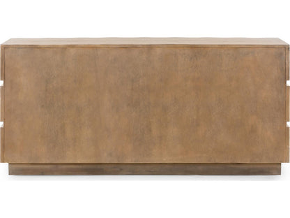 Vanessa 6-Drawer Dresser in Cerused Oak with Almond Finish