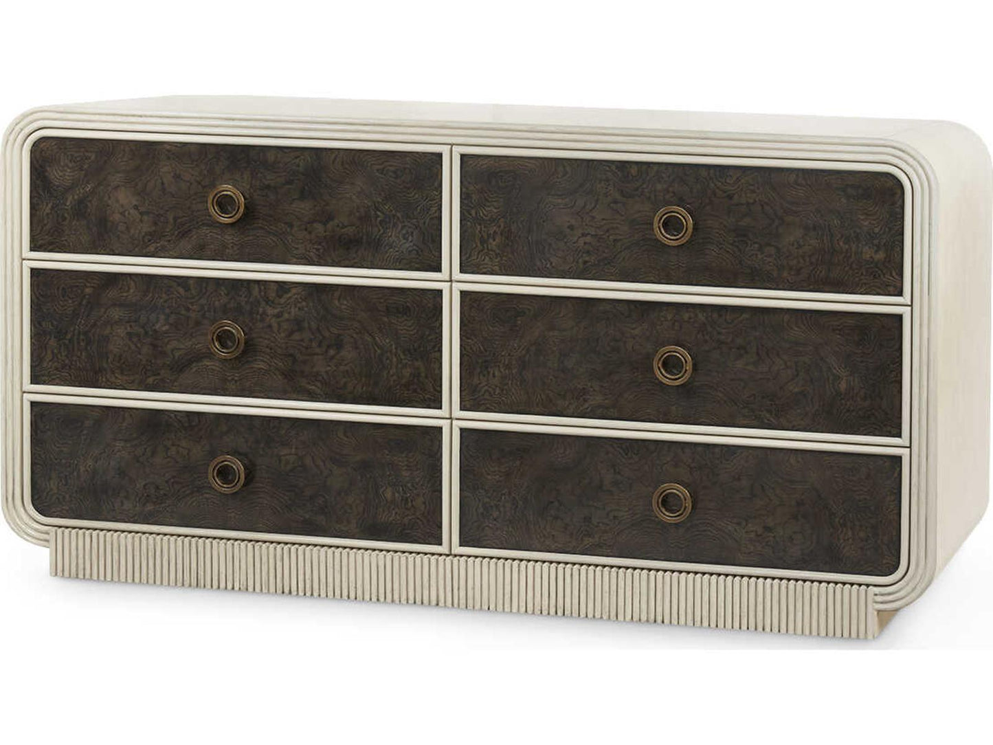 Wyatt 6-Drawer Acacia Wood Double Dresser in Sailcloth Sheen