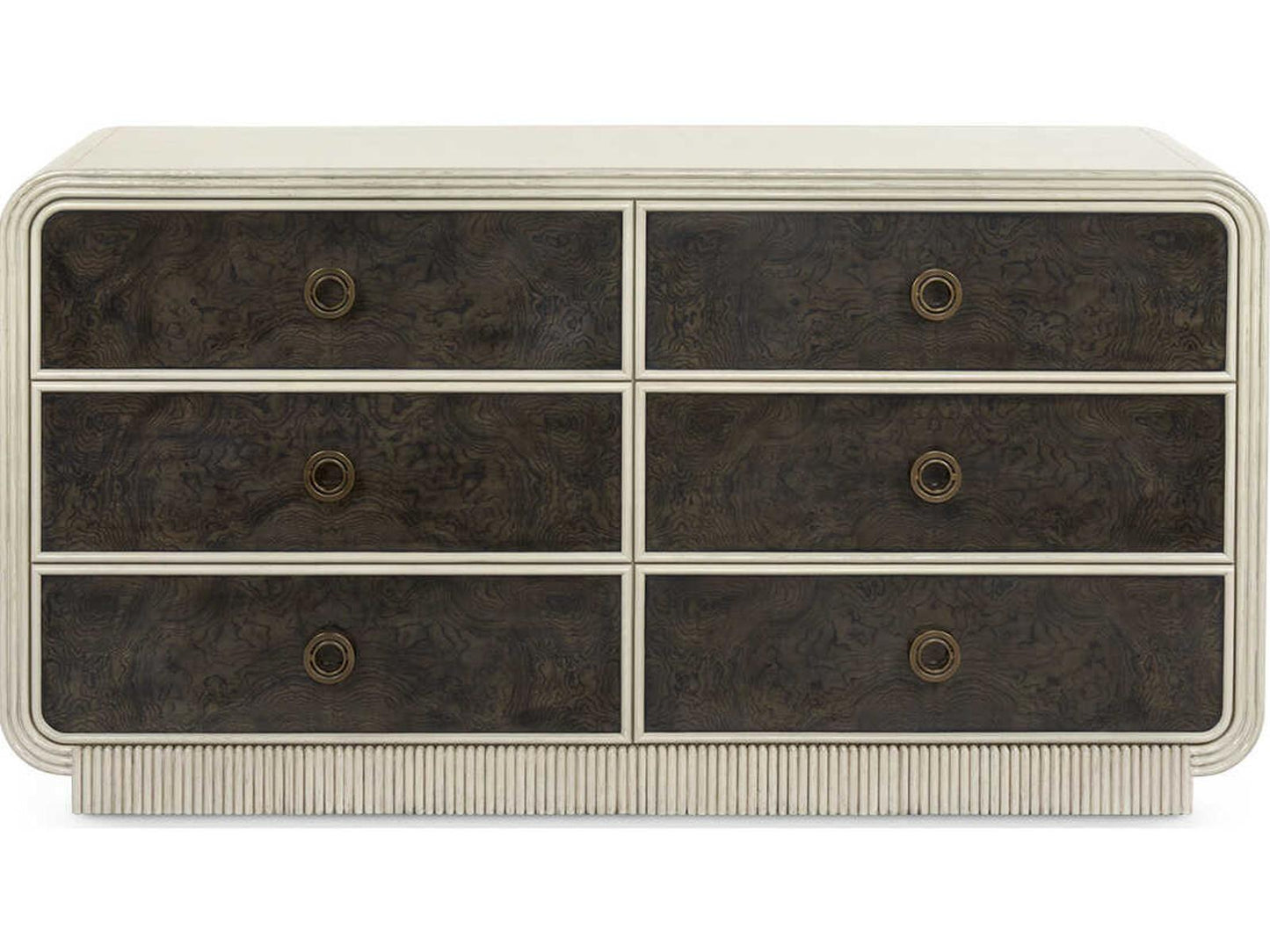 Wyatt 6-Drawer Acacia Wood Double Dresser in Sailcloth Sheen