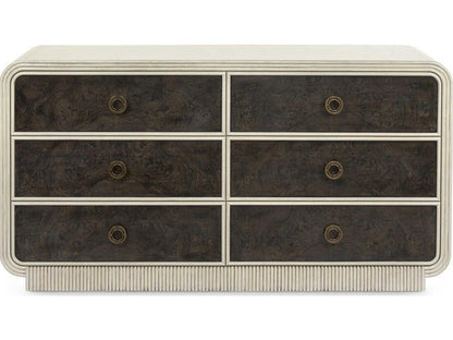 Wyatt 6-Drawer Acacia Wood Double Dresser in Sailcloth Sheen