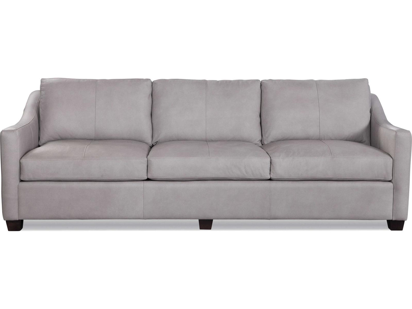 Oliver Leather Estate Sofa with Track Arms in Custom Leather