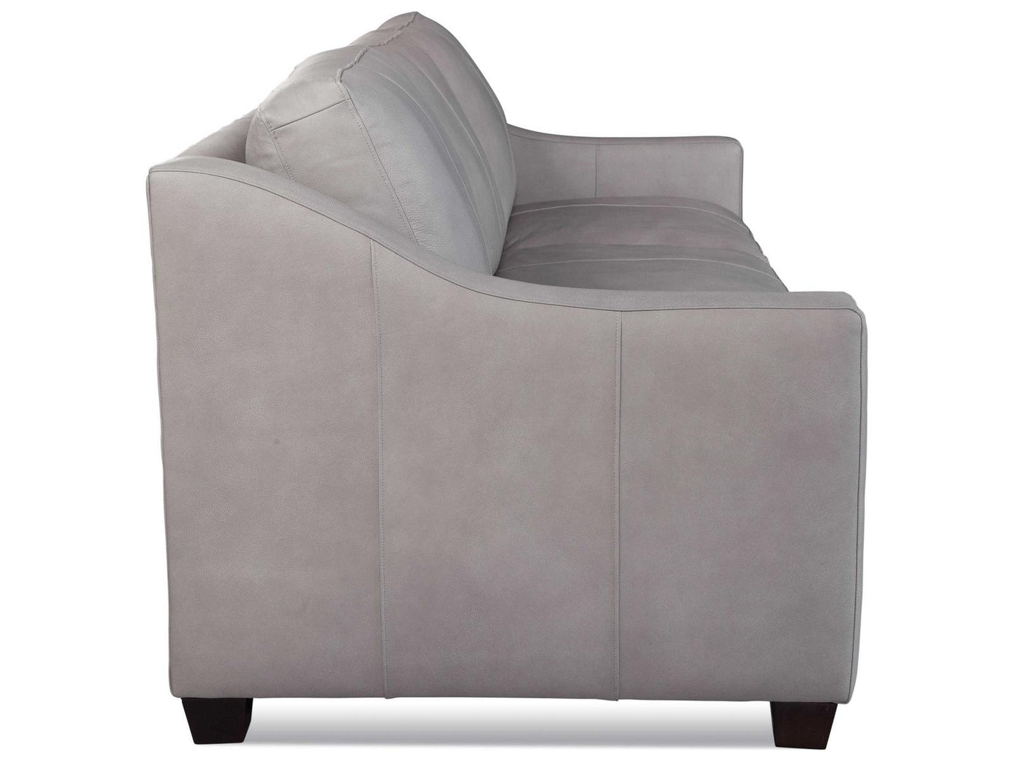 Oliver Leather Estate Sofa with Track Arms in Custom Leather