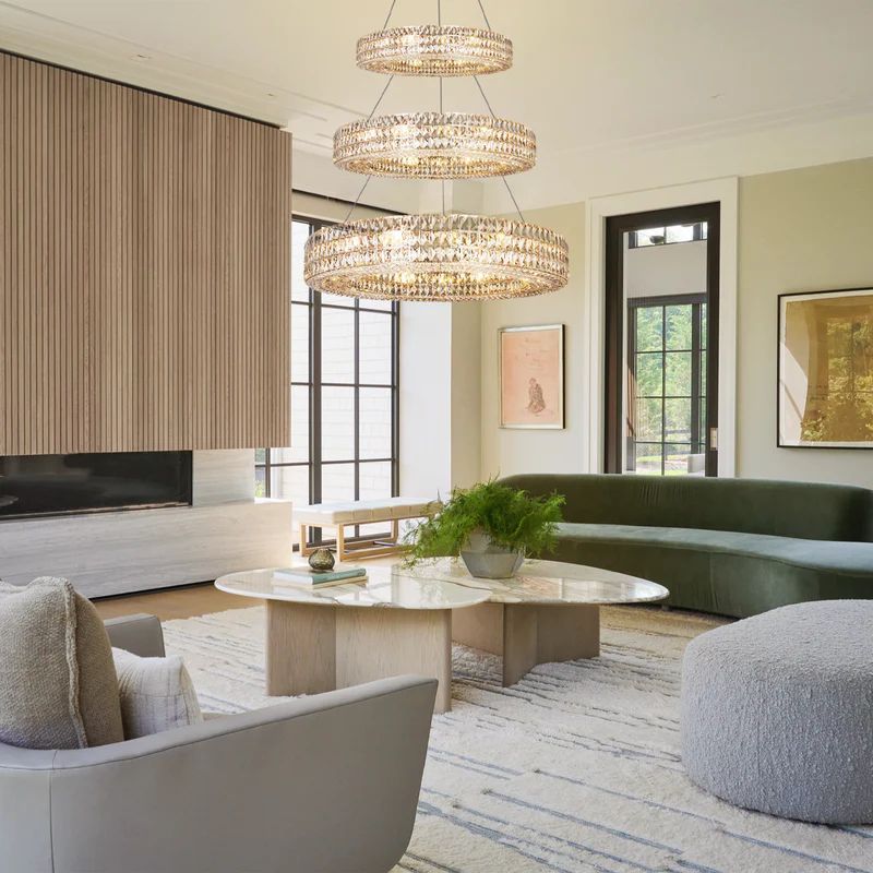 Brilliant Round Crystal Multi-Ring Chandelier