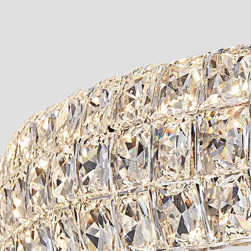 Brilliant Round Crystal Multi-Ring Chandelier