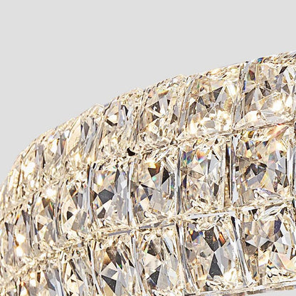 Brilliant Round Crystal Multi-Ring Chandelier