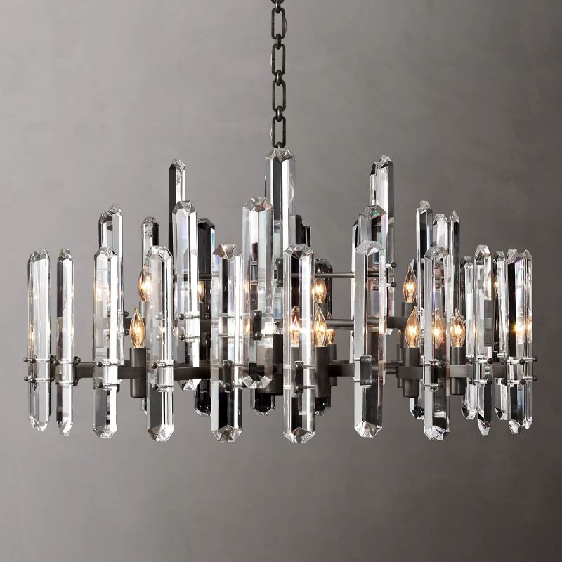 Browning Prism Round Chandelier 36"