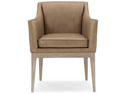 Classic Free and Easy Upholstered Dining Armchair in Ash Driftwood