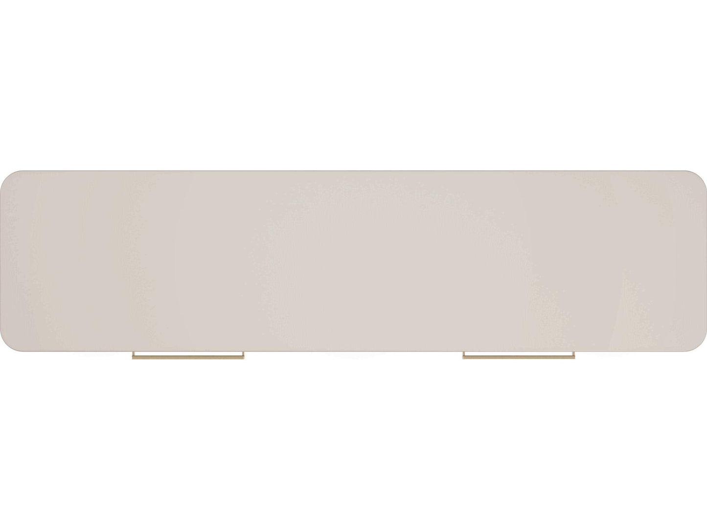 Love Interest Sideboard Console Cabinet in Matte Pearl and Whisper of Gold