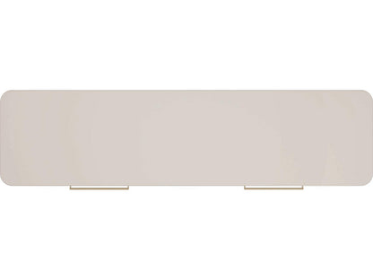 Love Interest Sideboard Console Cabinet in Matte Pearl and Whisper of Gold