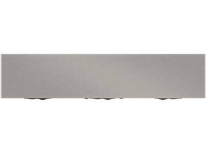 Classic Highs And Lows 84-Inch Credenza in Snowcap Organic and Matte Pearl