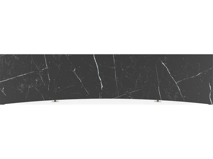 Classic Noir Sideboard in Almost Black with Black Marble Top