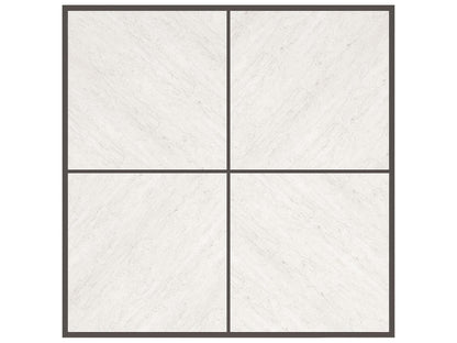 Cartesian Square Coffee Table with Creme Travertine Top
