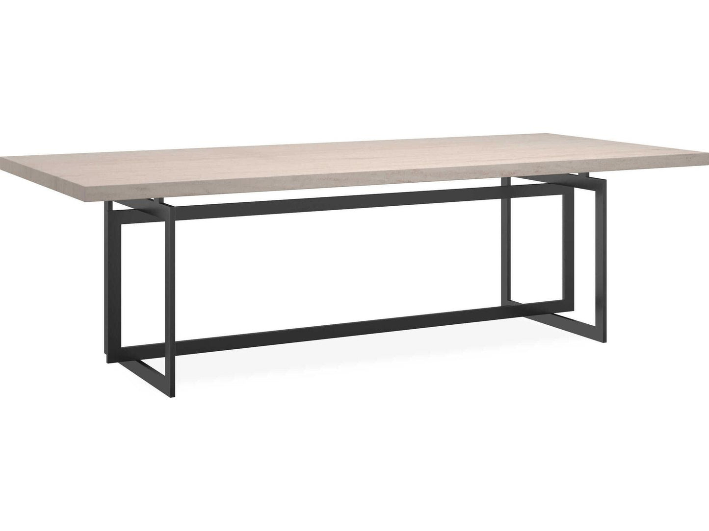 Wish You Were Here Rectangle Dining Table with Travertine Top