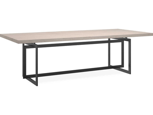 Wish You Were Here Rectangle Dining Table with Travertine Top