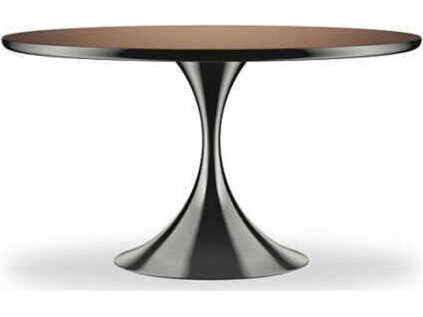 Semper 54-Inch Round Dining Table in Deep Bronze
