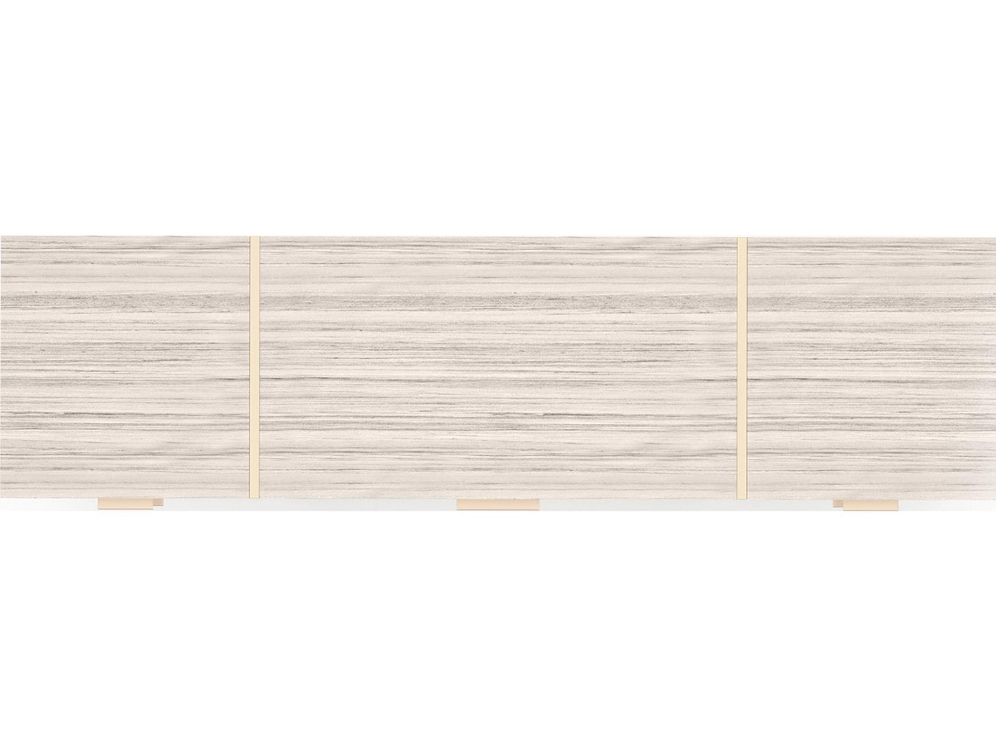 Wish You Were Here 6-Drawer Dresser in Almond Milk and Whisper of Gold