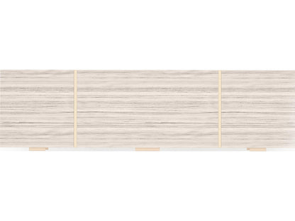 Wish You Were Here 6-Drawer Dresser in Almond Milk and Whisper of Gold