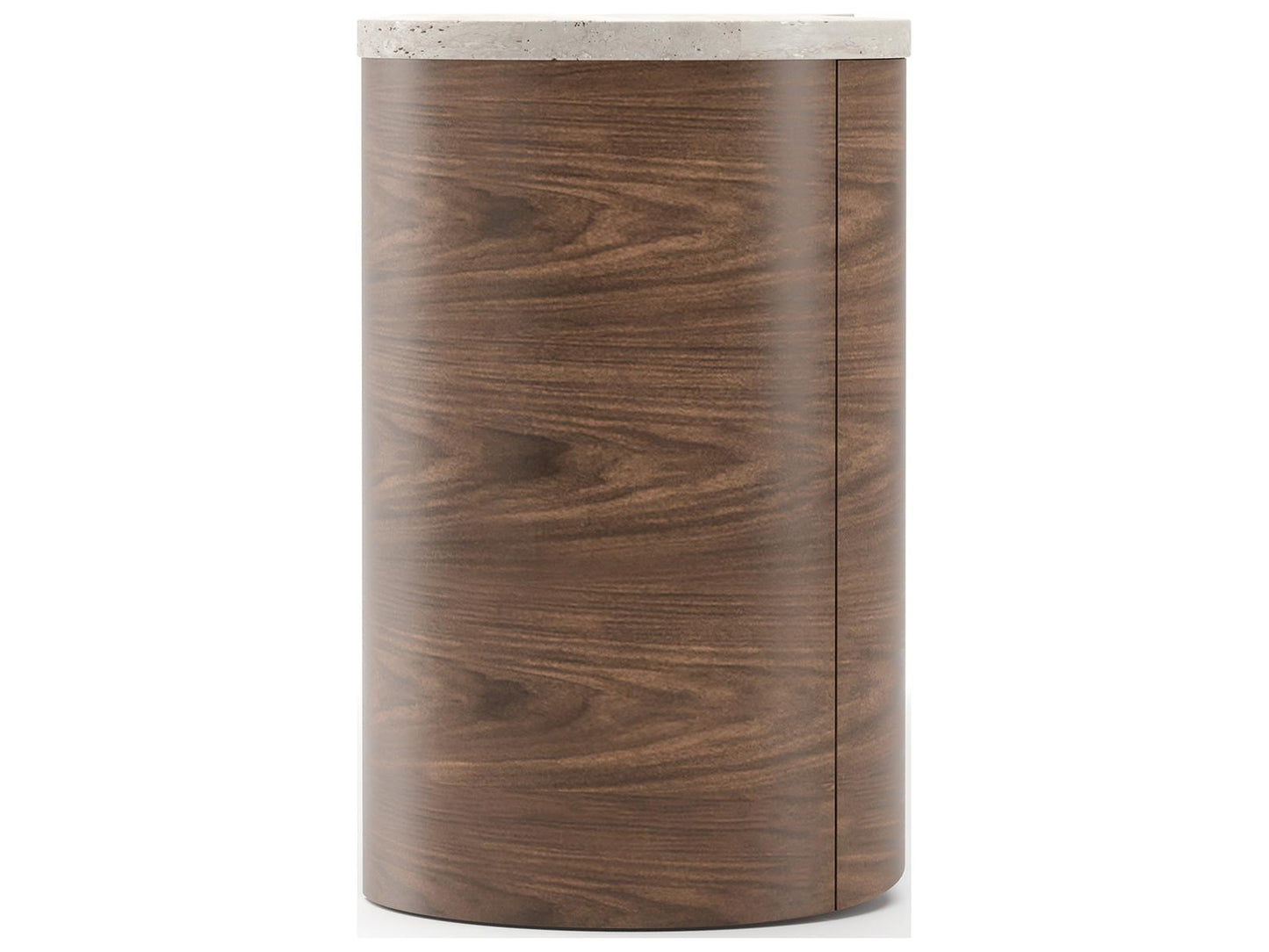 Fleur Sideboard 84-Inch Four-Door with Travertine Top in Porcini