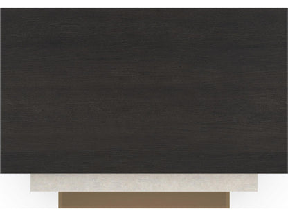 Modern Principles Contrast Nesting Tables in Cinder Creme Travertine and Lucent Bronze