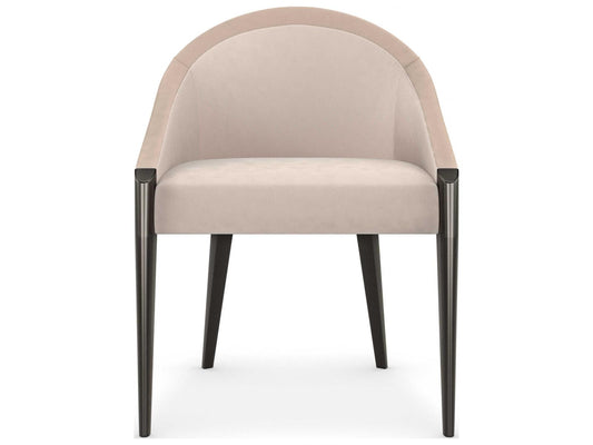 On All Levels Upholstered Dining Armchair with Velvet Ombre Back