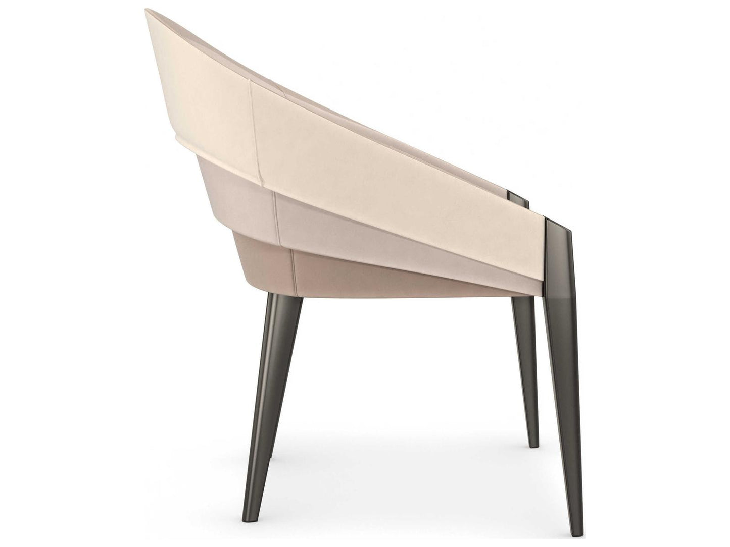 On All Levels Upholstered Dining Armchair with Velvet Ombre Back