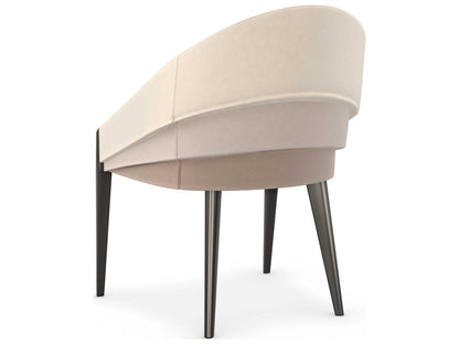 On All Levels Upholstered Dining Armchair with Velvet Ombre Back