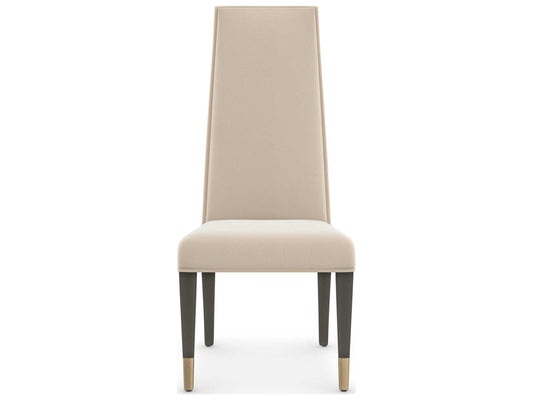 Signature Metropolitan The Master Birch Wood Beige Upholstered Side Dining Chair