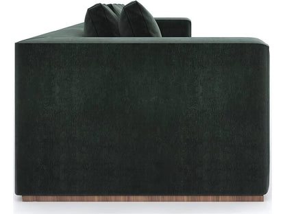 Bello 4-Piece Modular Spruce Vintage Velvet Sectional Sofa