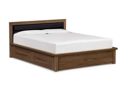 Moduluxe Cal King 35 Inch High Solid Wood Platform Storage Bed