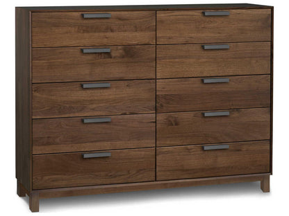 Furniture Savoy 4-Drawer Solid Walnut Dresser