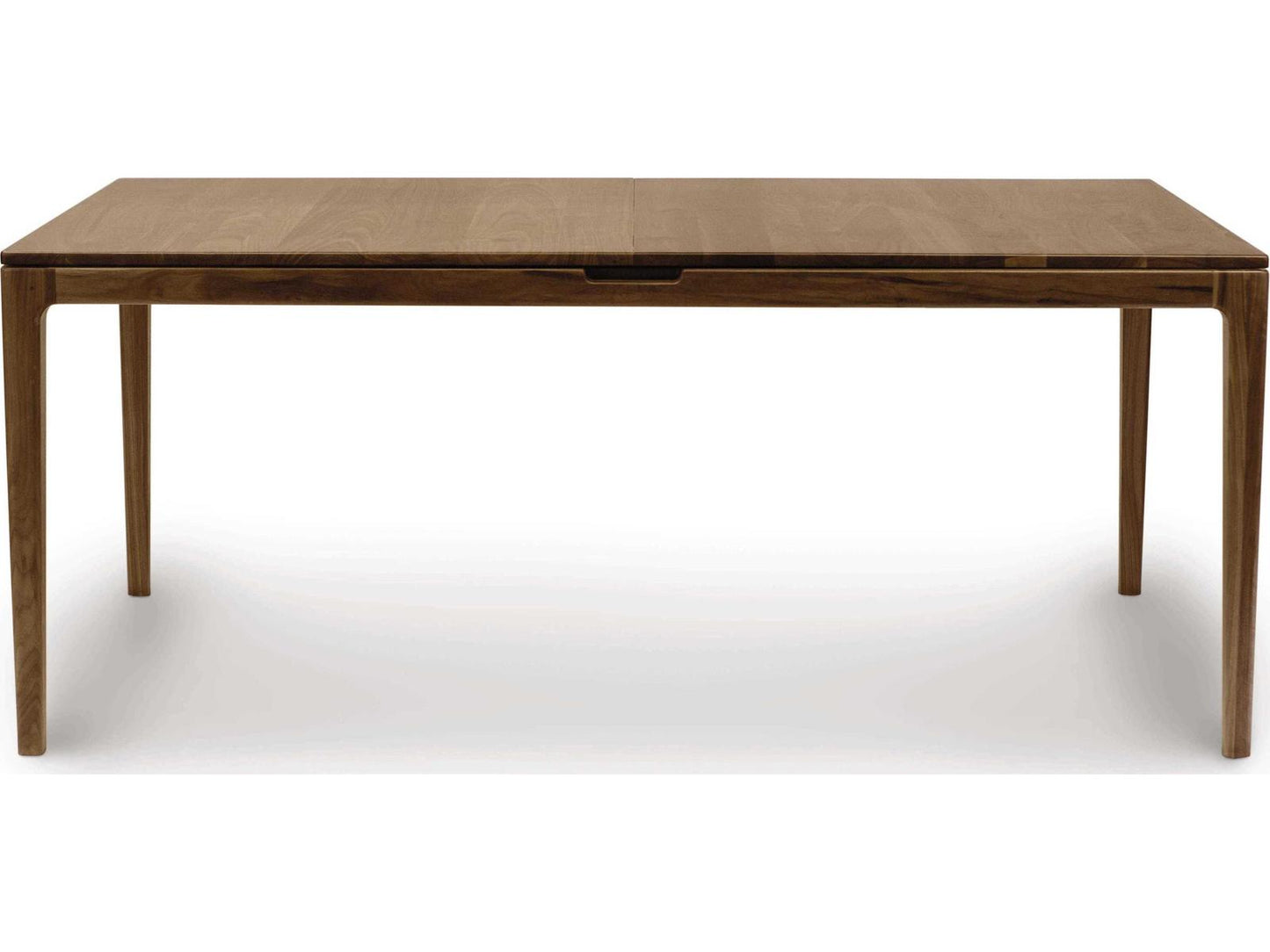 Furniture Lisse Extension Rectangular Dining Table in Natural Walnut