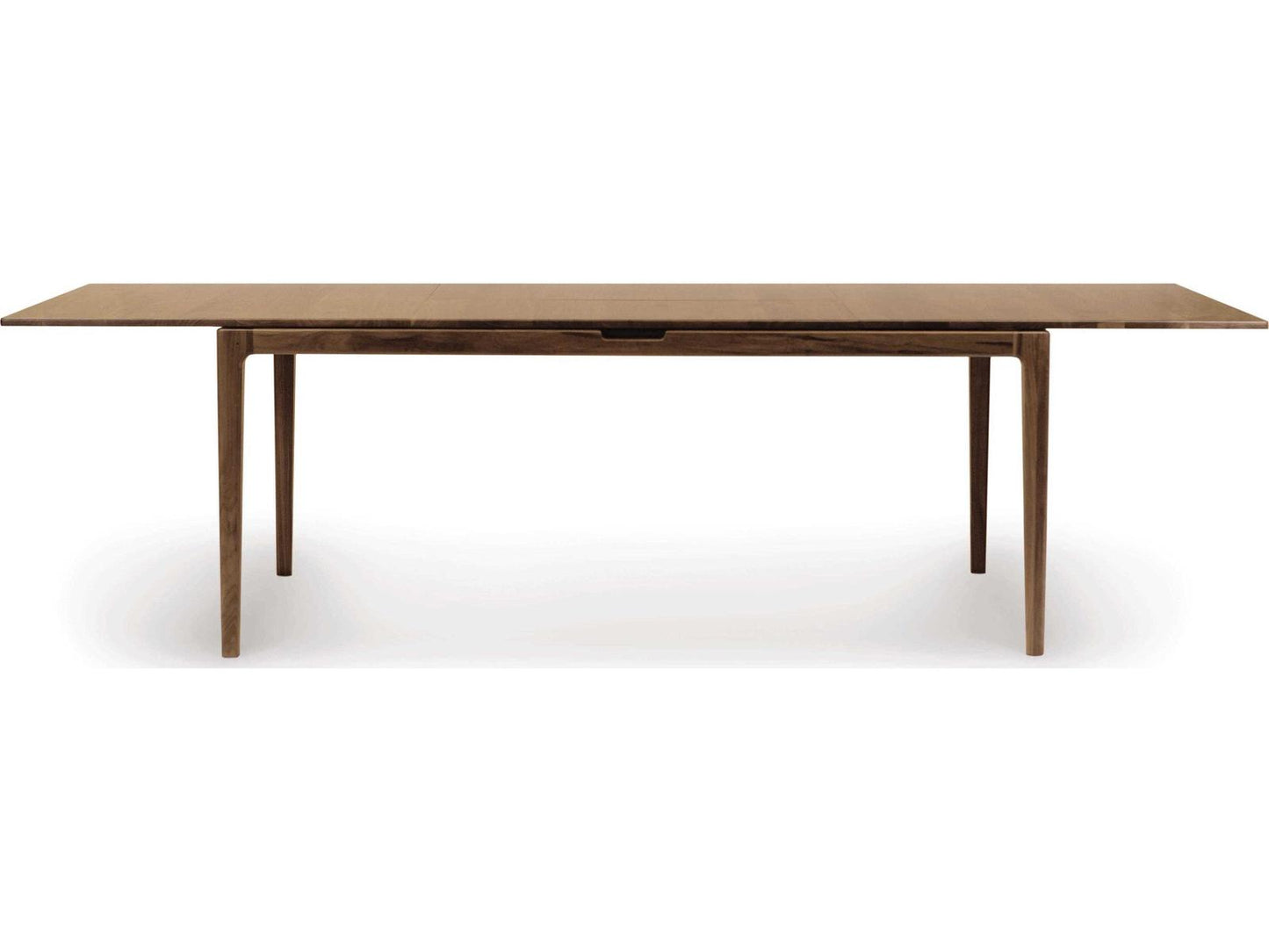 Furniture Lisse Extension Rectangular Dining Table in Natural Walnut