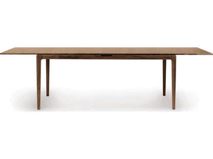 Furniture Lisse Extension Rectangular Dining Table in Natural Walnut