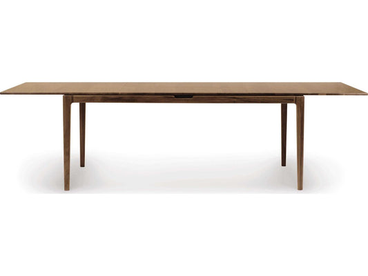 Furniture Lisse Extension Rectangular Dining Table in Natural Walnut